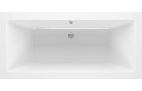 Medford Square Double End Supercast 1700x700x550mm 0TH Bath with Legs