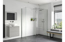 Dino 700mm Wetroom Side Panel and Arm - Chrome