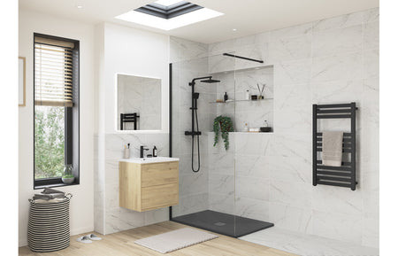 Low profile shower trays in square, rectangular, and quadrant styles