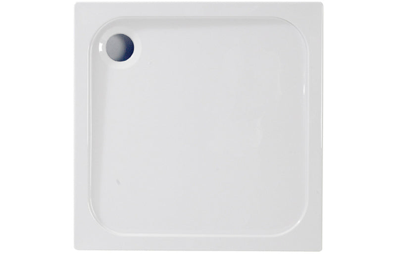 Cavalla 45mm Low Profile 800mm x 800mm Square Shower Tray and Waste