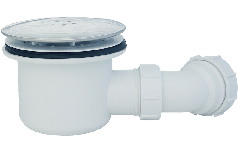 Venus 45mm Low Profile 1200mm x 800mm Offset Quadrant Shower Tray and Waste