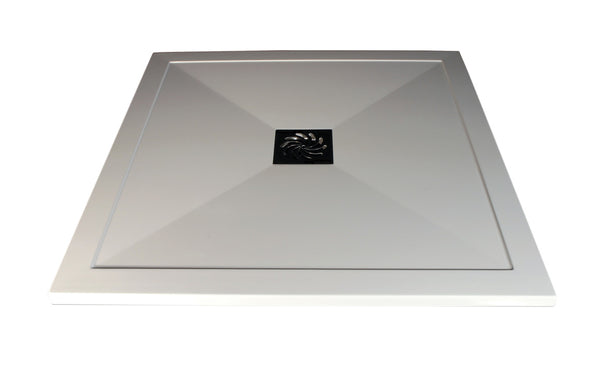 Debi 25mm Ultra-Slim 900mm x 900mm Square Shower Tray and Waste