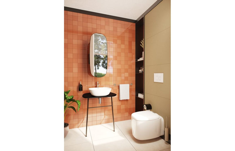 VitrA Origin 45cm Single Towel Rail - Brushed Nickel