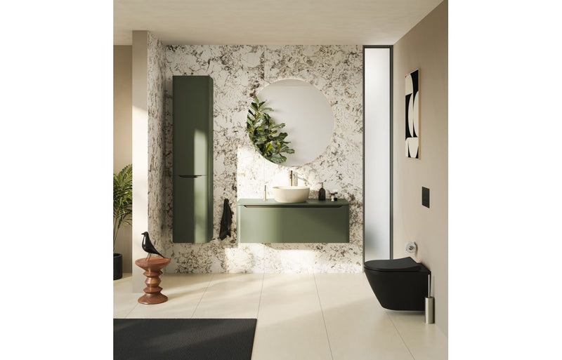 VitrA Origin Free Standing WC Brush Holder - Brushed Nickel