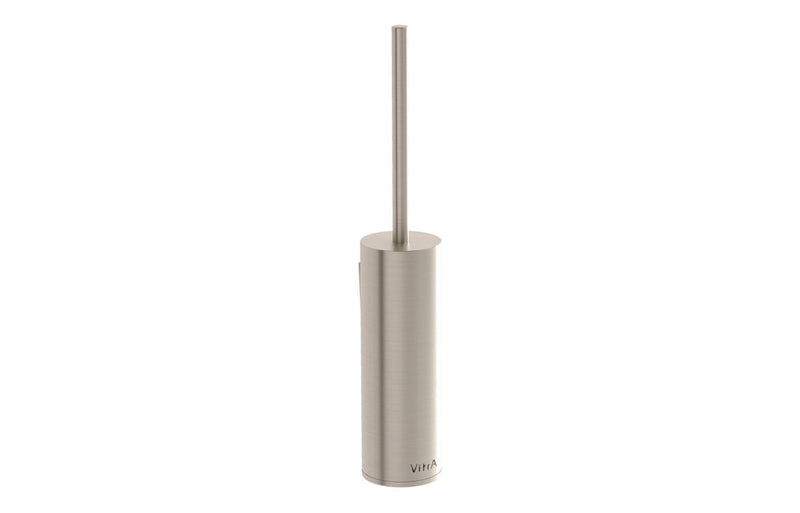 VitrA Origin Free Standing WC Brush Holder - Brushed Nickel