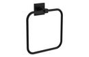 VitrA Root Square Towel Loop - Matt Black