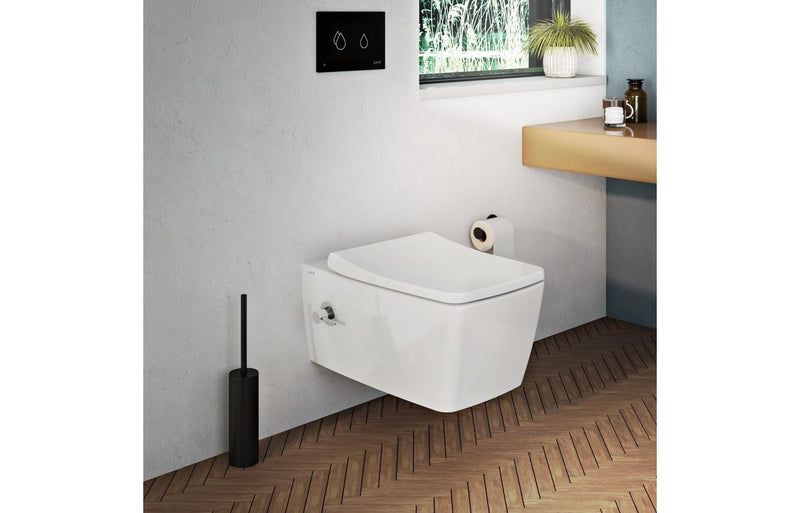 VitrA Origin Free Standing WC Brush Holder - Matt Black