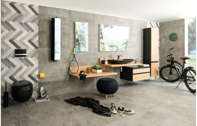 VitrA Origin Free Standing WC Brush Holder - Matt Black