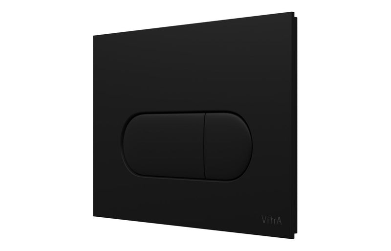 VitrA Loop Round Flush Plate - Matt Black