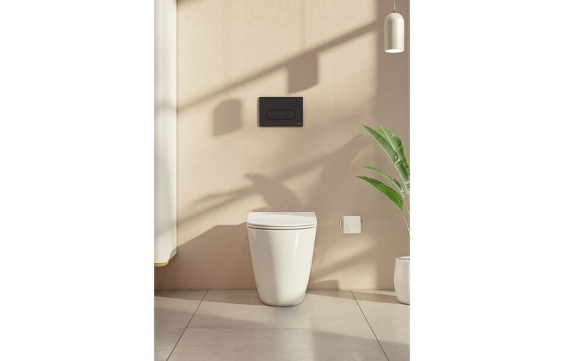 VitrA Loop Round Flush Plate - Matt Black