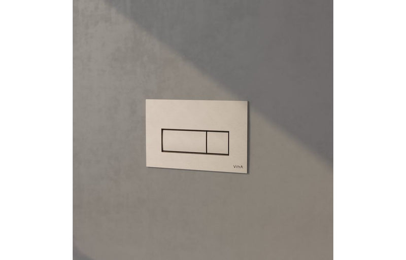 VitrA Loop Square Flush Plate - Brushed Nickel