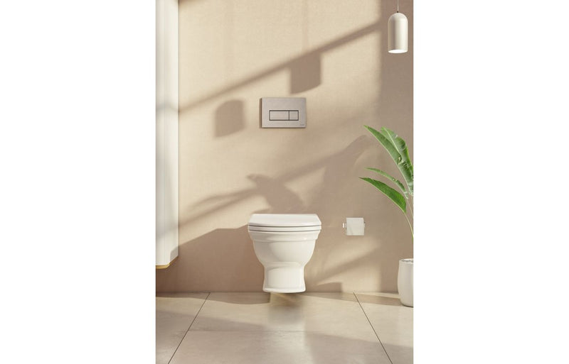 VitrA Loop Square Flush Plate - Brushed Nickel