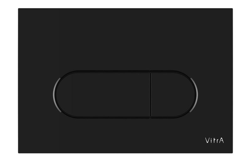 VitrA Loop Round Flush Plate - Gloss Black