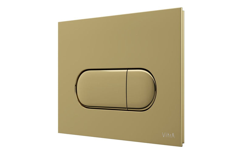 VitrA Loop Round Flush Plate - Gloss Gold