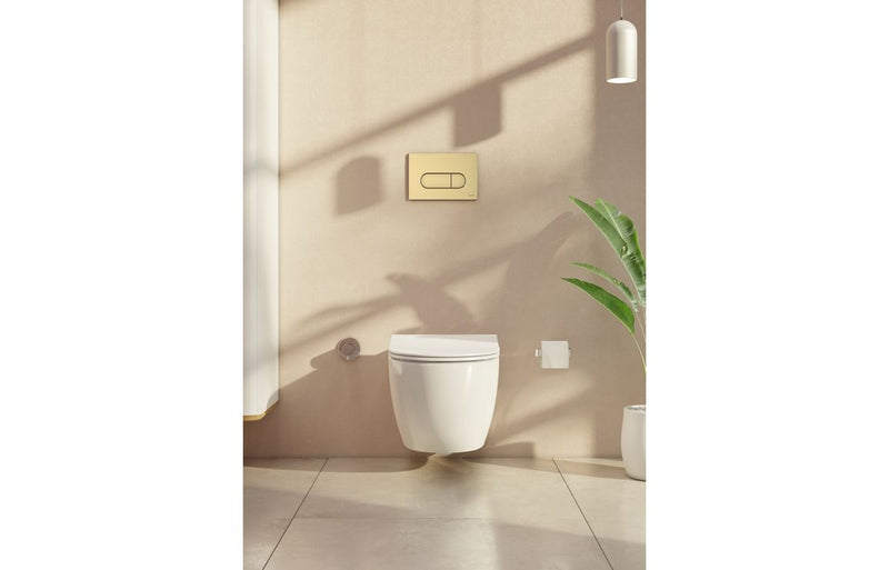 VitrA Loop Round Flush Plate - Gloss Gold