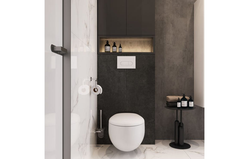 VitrA Loop Round Flush Plate - Gloss White