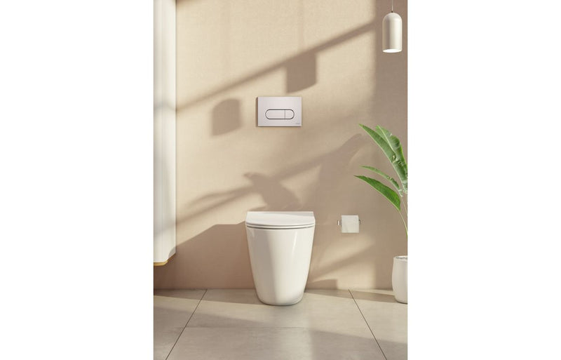 VitrA Loop Round Flush Plate - Gloss White