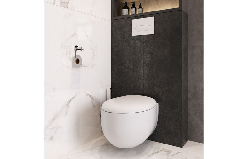 VitrA Loop Round Flush Plate - Gloss White