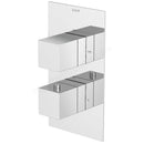 VitrA Aquaheat Square Thermostatic 2-Way Shower Mixer - Chrome