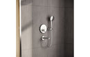 VitrA Aquacontrol Round Concealed Thermostatic 2-Way Bath Mixer - Chrome