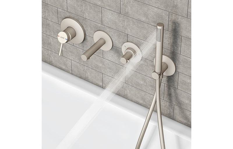 VitrA Origin Integrated 1-Way Diverter - Brushed Nickel