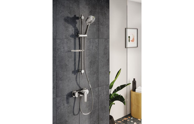 VitrA Root Round Wall Mounted Shower Mixer - Chrome