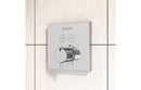 VitrA Aquacontrol Square Concealed Thermostatic 2-Way Bath Mixer - Chrome