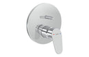 VitrA Flow Round Wall Mounted Bath Mixer Valve - Chrome