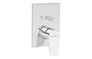 VitrA Flow Square Integrated Bath Mixer Valve - Chrome