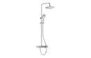 VitrA Aquaheat Charm 240 Shower Set with 2-Function Overhead & Shelf - Chrome