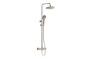 VitrA Aquaheat Bliss 240 Thermostatic Shower Column with 2-Function Overhead - Brushed Nickel