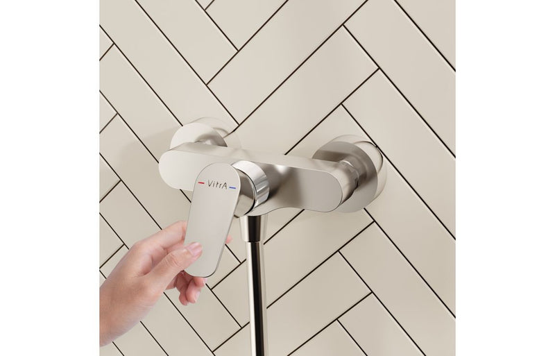 VitrA Flow Soft Wall Mounted Shower Mixer - Chrome