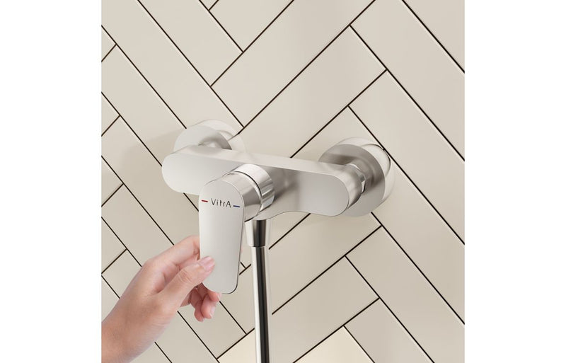 VitrA Flow Soft Wall Mounted Shower Mixer - Chrome