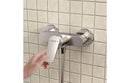 VitrA Flow Square Wall Mounted Shower Mixer - Chrome