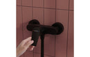 VitrA Flow Square Wall Mounted Shower Mixer - Matt Black