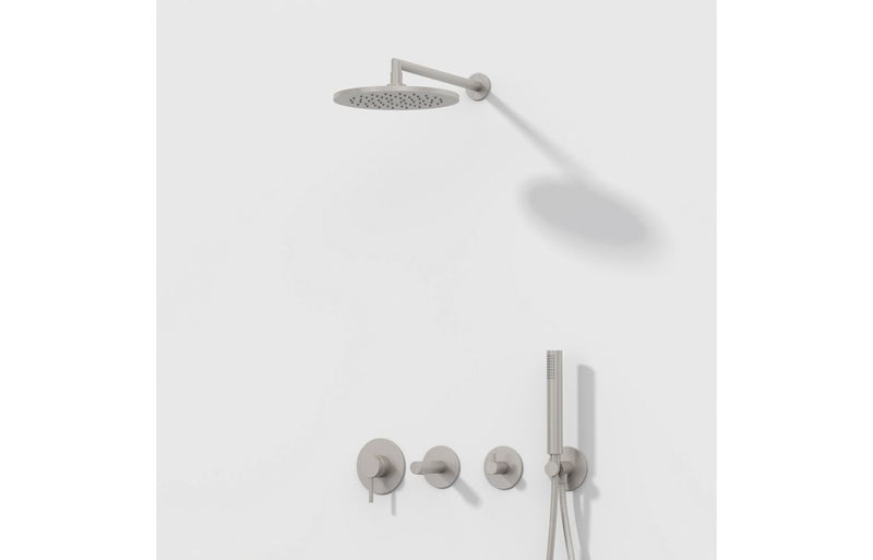 VitrA Origin 250mm Showerhead - Brushed Nickel