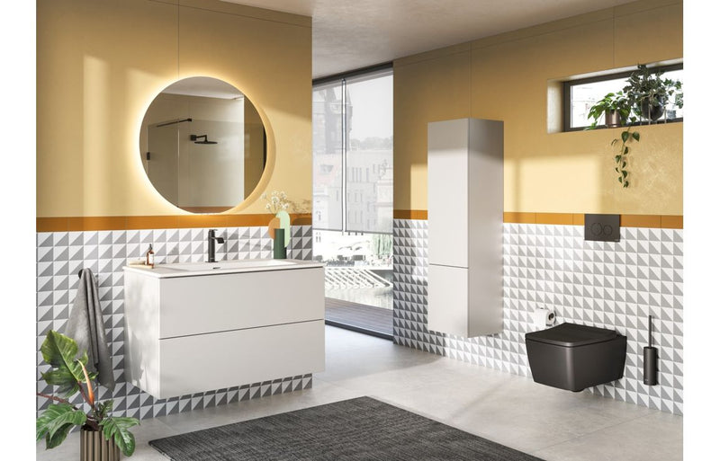 VitrA Suit Wall Mounted 90° Connection Pipe - Gloss Black