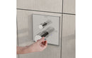 VitrA Root Square Integrated Thermostatic 1-Way Shower Mixer Valve - Chrome