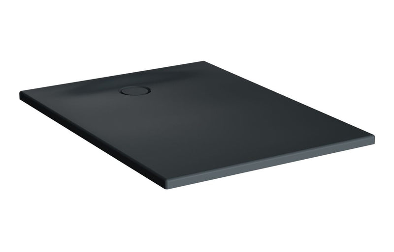 VitrA Leaf 1000mm x 800mm Rectangular Tray - Matt Anthracite