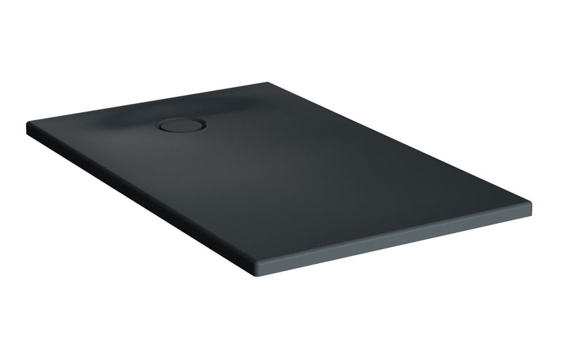 VitrA Leaf 1200mm x 750mm Rectangular Tray - Matt Anthracite