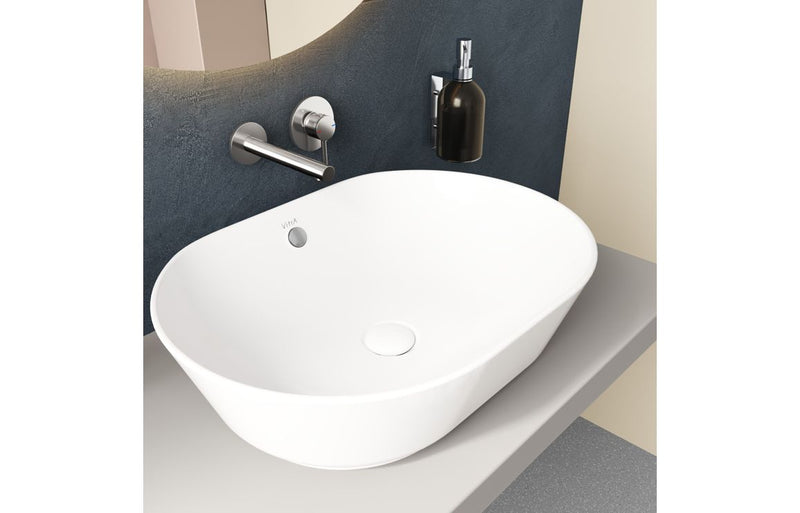 VitrA Geo 545x400mm 0TH Basin with Overflow - White