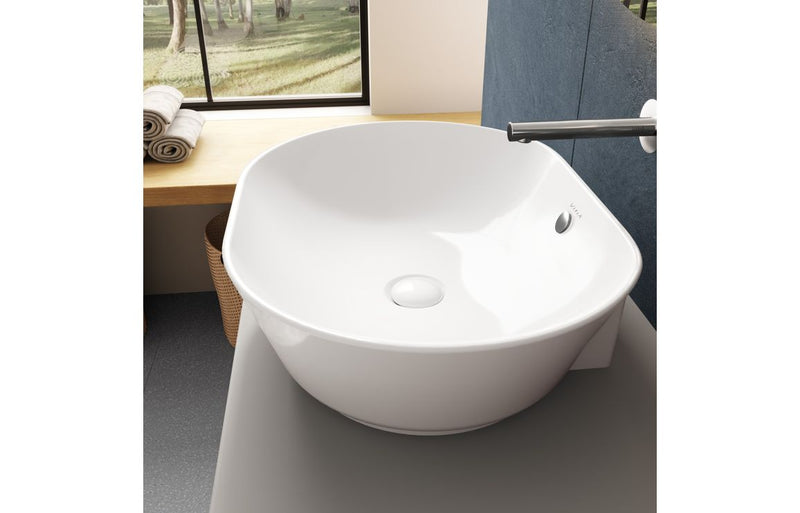 VitrA Geo 545x400mm 0TH Basin with Overflow - White