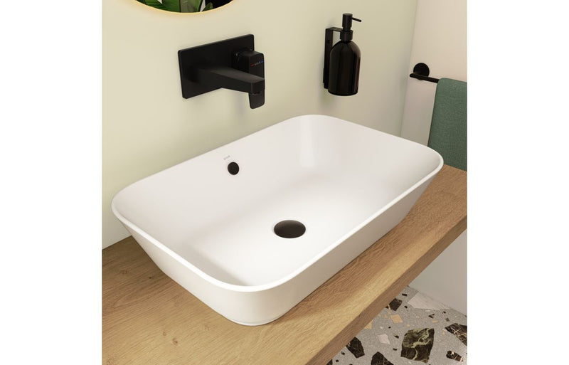 VitrA Geo 600x400mm 0TH Basin (No Overflow) - White