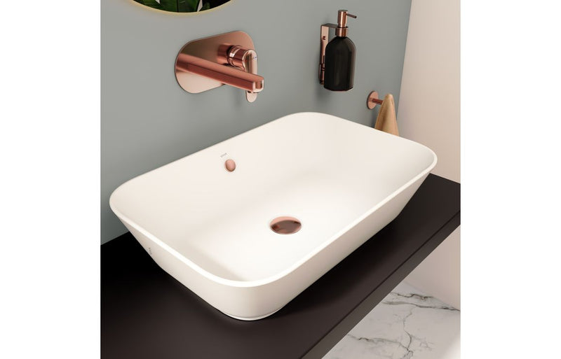 VitrA Geo 600x400mm 0TH Basin with Overflow - White