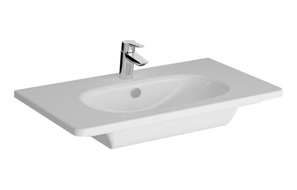 VitrA Zentrum 805x470mm 1TH Vanity Basin with Overflow - White