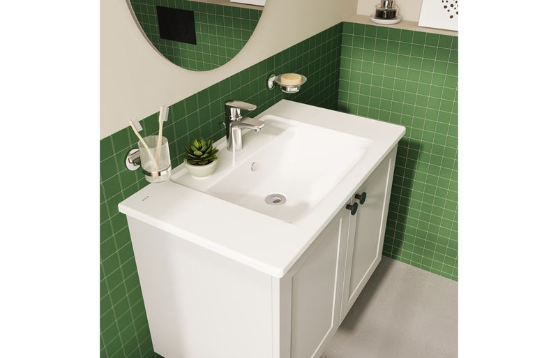 VitrA Integra 800x465mm 1TH Vanity Basin with Overflow - White