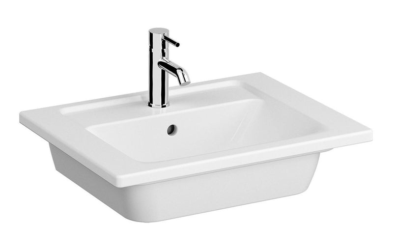 VitrA Integra 605x470mm 1TH Vanity Basin with Overflow - White