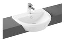 VitrA Integra 550x455mm 1TH Semi Recessed Basin - White