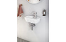 VitrA Integra 370x220mm 1TH Compact Basin (No Overflow) (RH) - White