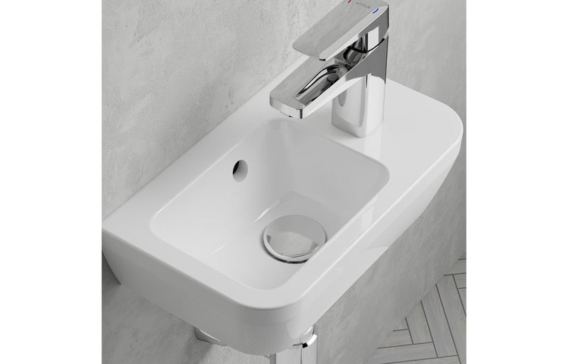 VitrA Integra 370x220mm 1TH Compact Basin (No Overflow) (RH) - White